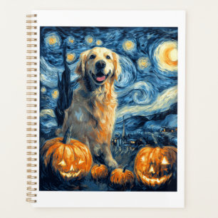 Golden Retriever Pumpkin Starry Night Dog Mum Van Planner