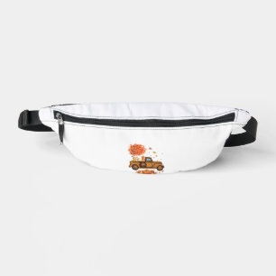 Golden Retriever Pumpkin Truck Autumn Leaf Fall th Bum Bags