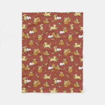Golden Retriever Pumpkins Pattern