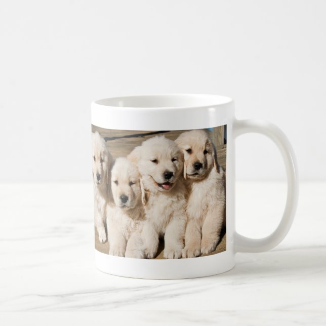 Golden Retriever Puppies Coffee Mug (Right)