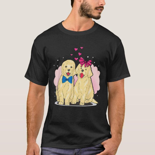 Golden Retriever Puppies Love T-Shirt (Front)