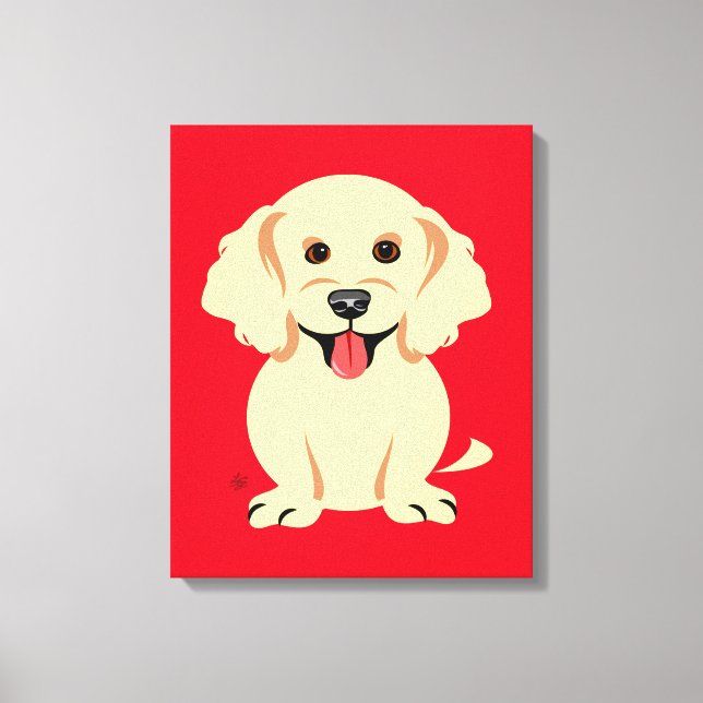 Golden Retriever Puppy Children's Wall Decor (Front)