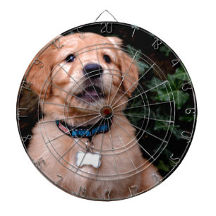 Golden Retriever Puppy Dartboard