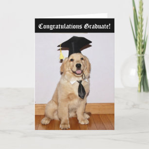 Golden Retriever Puppy Graduation Card