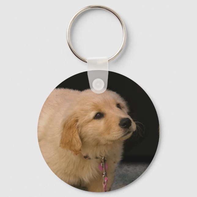 Golden Retriever Puppy Key Ring (Front)