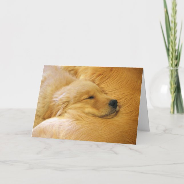 Golden Retriever Puppy Mother's Day Card (Front)