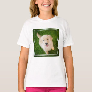 Golden Retriever Puppy on Grass T-Shirt