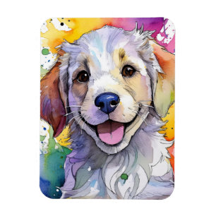 Golden Retriever Puppy Photo Magnet
