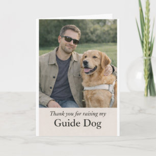 Golden Retriever Puppy Raiser Thank You Card