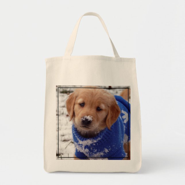 Golden Retriever Puppy Tote Bag (Front)