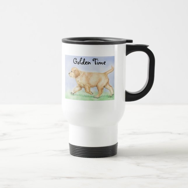 Golden Retriever Puppy  Travel Mug (Right)