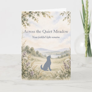 Golden Retriever Rainbow Bridge Sympathy Card