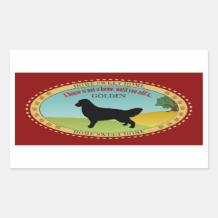 Golden Retriever Rectangular Sticker
