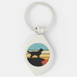 Golden Retriever Retro Vintage 60s 70s Dog Owner Key Ring