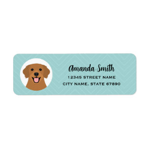 Golden Retriever Return Address Labels