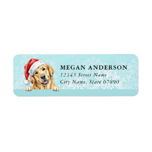 Golden Retriever Return Address Labels