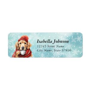 Golden Retriever Return Address Labels