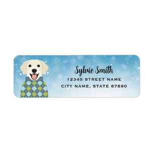 Golden Retriever Return Address Labels