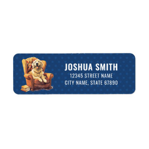 Golden Retriever Return Address Labels