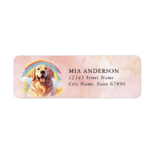 Golden Retriever Return Address Labels