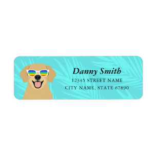 Golden Retriever Return Address Labels