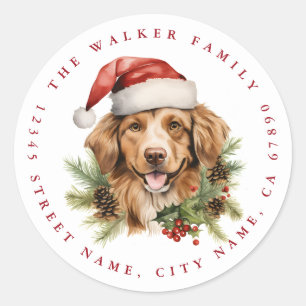 Golden Retriever Round Stickers