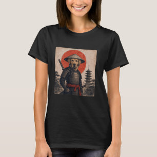 Golden Retriever Samurai Warrior Vintage Ukiyo-e D T-Shirt