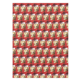 Golden Retriever Santa Claus Tablecloth