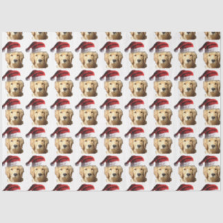 Golden Retriever Santa Claus Tissue Paper
