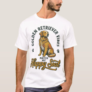 Golden Retriever Shirt Vintage Engraving Dog Lover