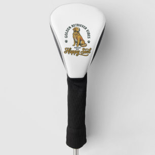Golden Retriever Shirt Vintage Engraving Dog Lover Golf Head Cover
