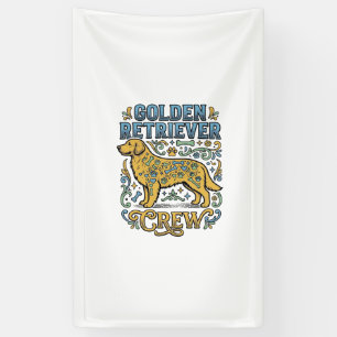 Golden Retriever Shirt With Vintage Dog Lover Art_ Banner
