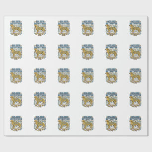 Golden Retriever Shirt With Vintage Dog Lover Art_ Wrapping Paper
