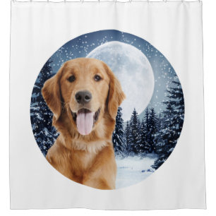 Golden Retriever Shower Curtain