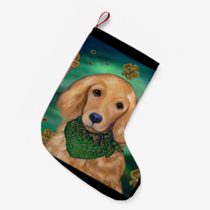 Golden Retriever Small Christmas Stocking