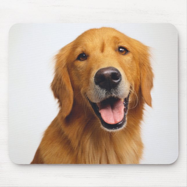 Golden Retriever Smile Mouse Mat (Front)