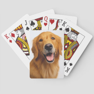 Golden Retriever Smile Playing Cards