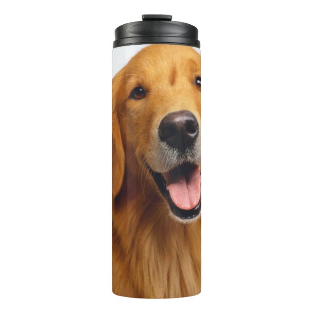 Golden Retriever Smile Thermal Tumbler (Front)