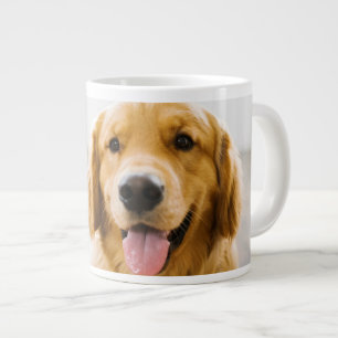 Golden Retriever Smiling Large Coffee Mug