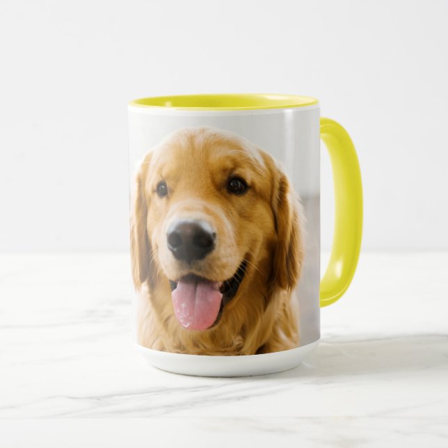 Golden Retriever Smiling Mug (Front Right)