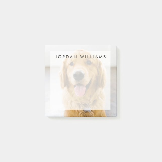 Golden Retriever Smiling Post-it Notes (Front)