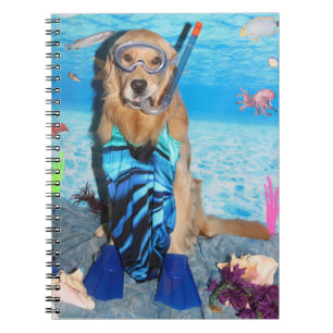 Golden Retriever Snorkeler Notebook