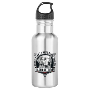 Golden Retriever Sorry I Have Plans Dog Lover Desi 532 Ml Water Bottle
