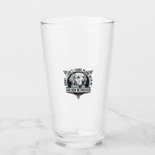 Golden Retriever Sorry I Have Plans Dog Lover Desi Glass