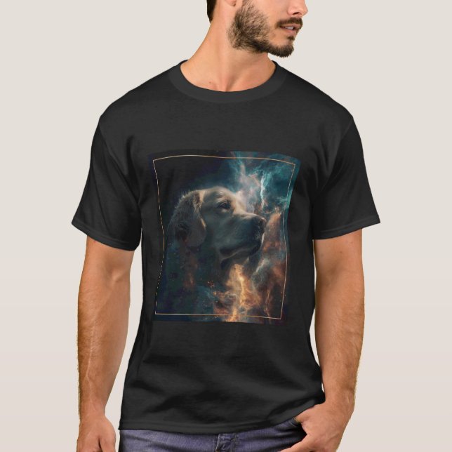 Golden Retriever Space T-Shirt (Front)