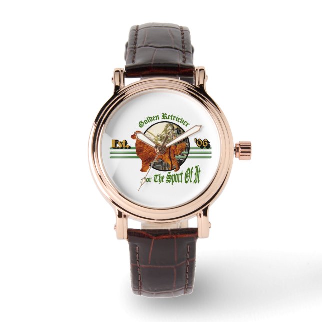 Golden Retriever Sporting Gifts Watch (Front)