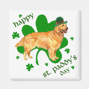 Golden Retriever St Paddy's Day Magnet