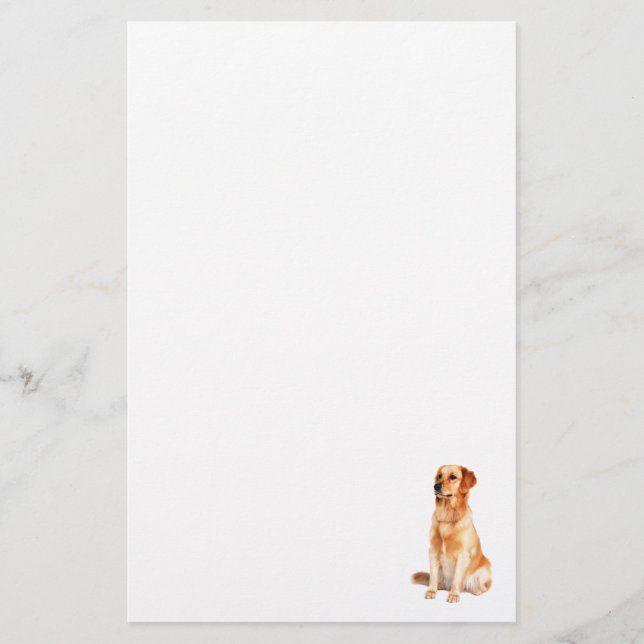 Golden Retriever Stationery (Front)