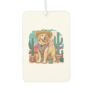 Golden Retriever stay cool anywhere   Car Air Freshener