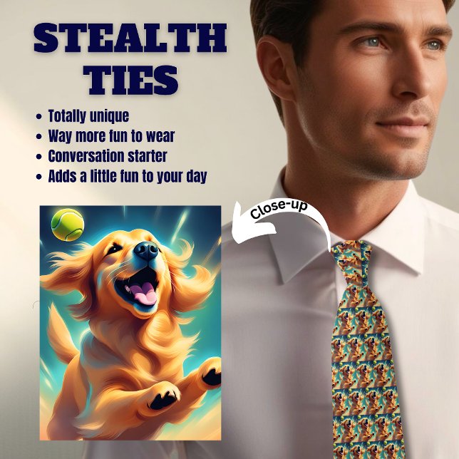 Golden Retriever Stealth Neck Tie (Creator Uploaded)